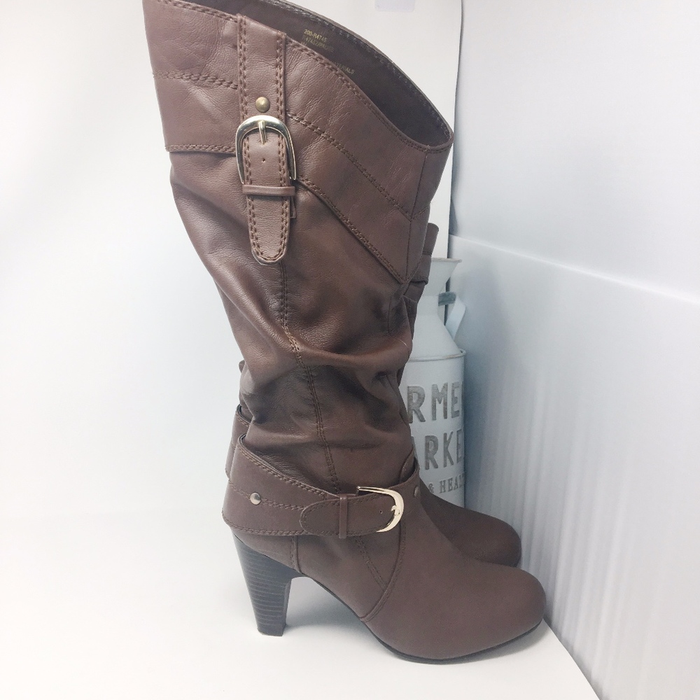 Rialto Brown Tall Riding Boots Sz 8